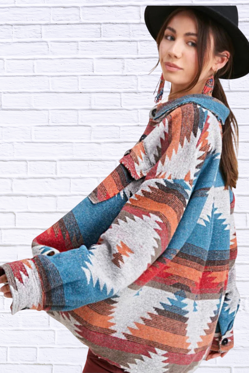 Abbey Aztec Cozy Jacket | A Unique and Stylish Take on the Classic Print