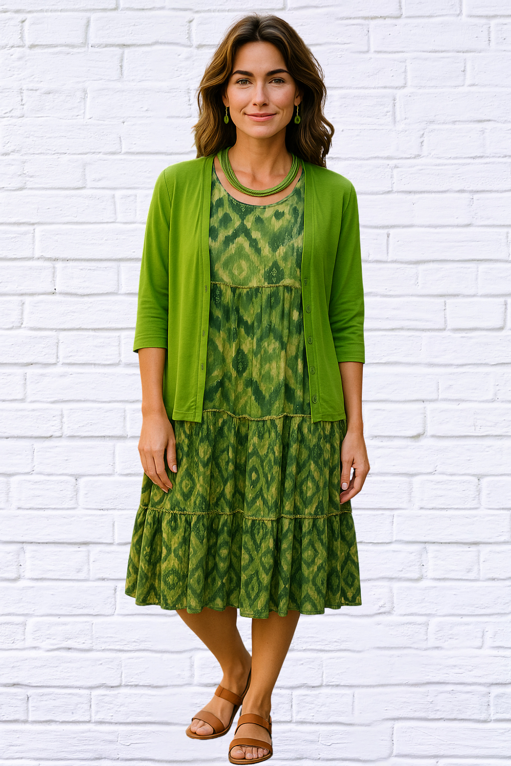 Contrast Midi Dress- Flattering, Comfortable, and Stylish | Diva USA