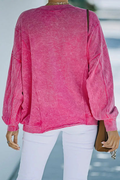 Leopard Star Graphic Dropped Shoulder Sweatshirt