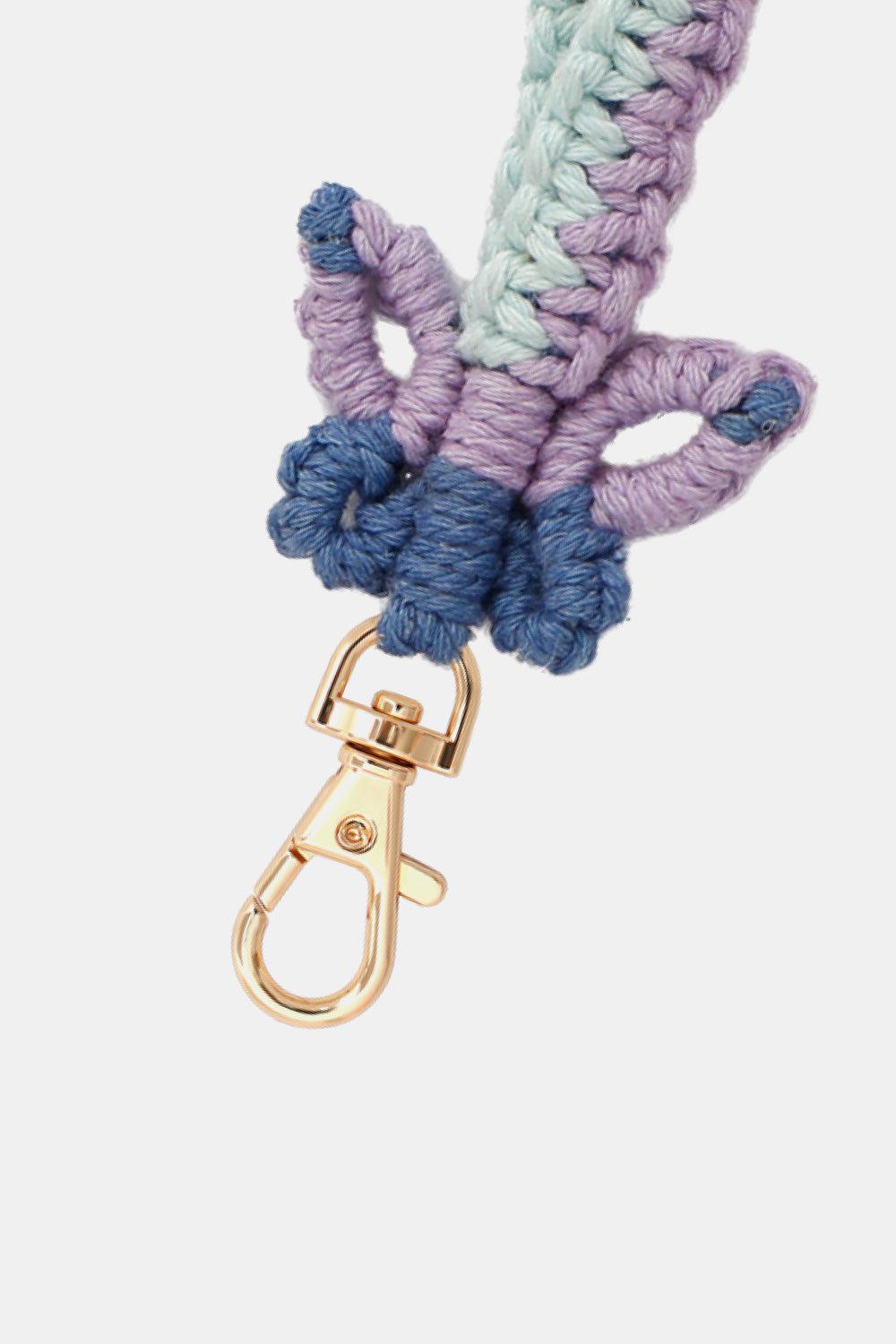 Butterfly Shape Cotton Macrame Key Chain