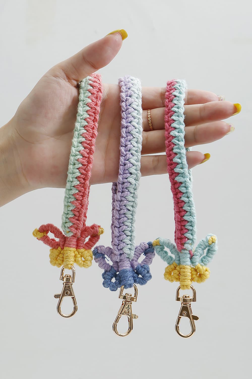 Butterfly Shape Cotton Macrame Key Chain