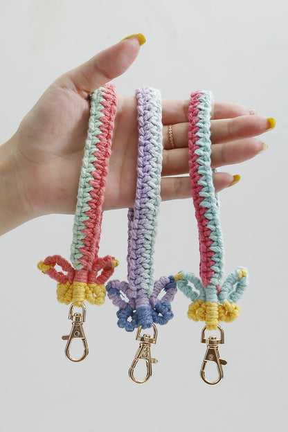 Butterfly Shape Cotton Macrame Key Chain