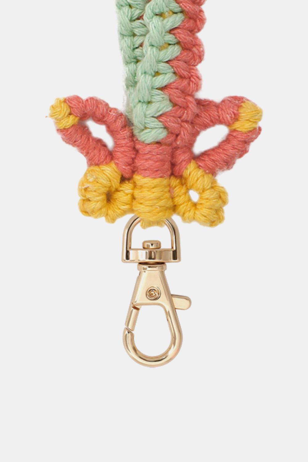 Butterfly Shape Cotton Macrame Key Chain