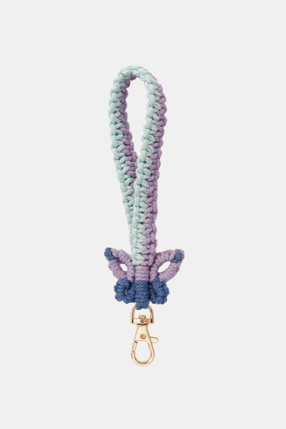 Butterfly Shape Cotton Macrame Key Chain