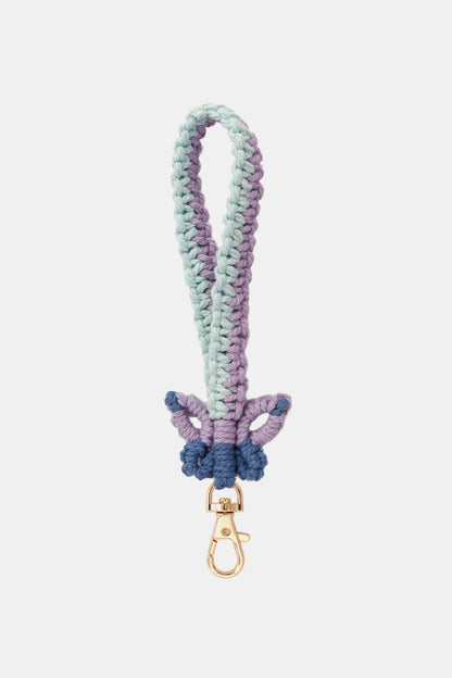 Butterfly Shape Cotton Macrame Key Chain