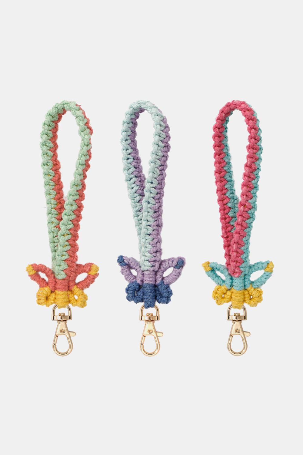 Butterfly Shape Cotton Macrame Key Chain