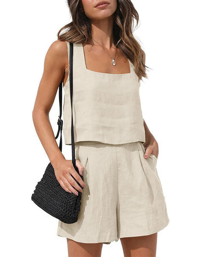 Clidress Tank Top & Shorts 2 Pieces Set