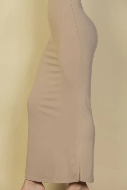 Tina's Ribbed Mermaid Hem Camisole Maxi Dress