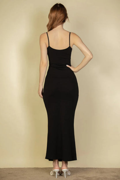 Tina's Ribbed Mermaid Hem Camisole Maxi Dress