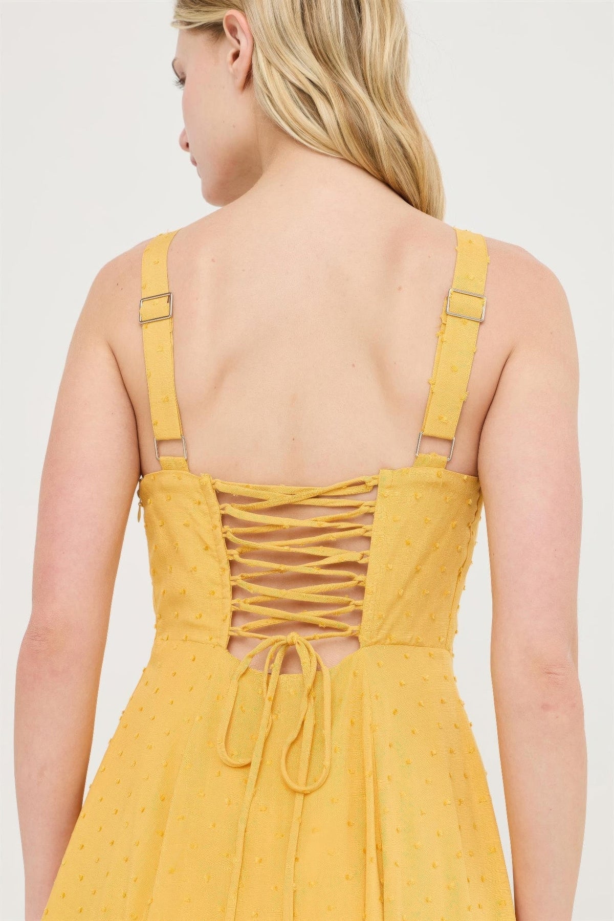 Boned Tie-back Dress