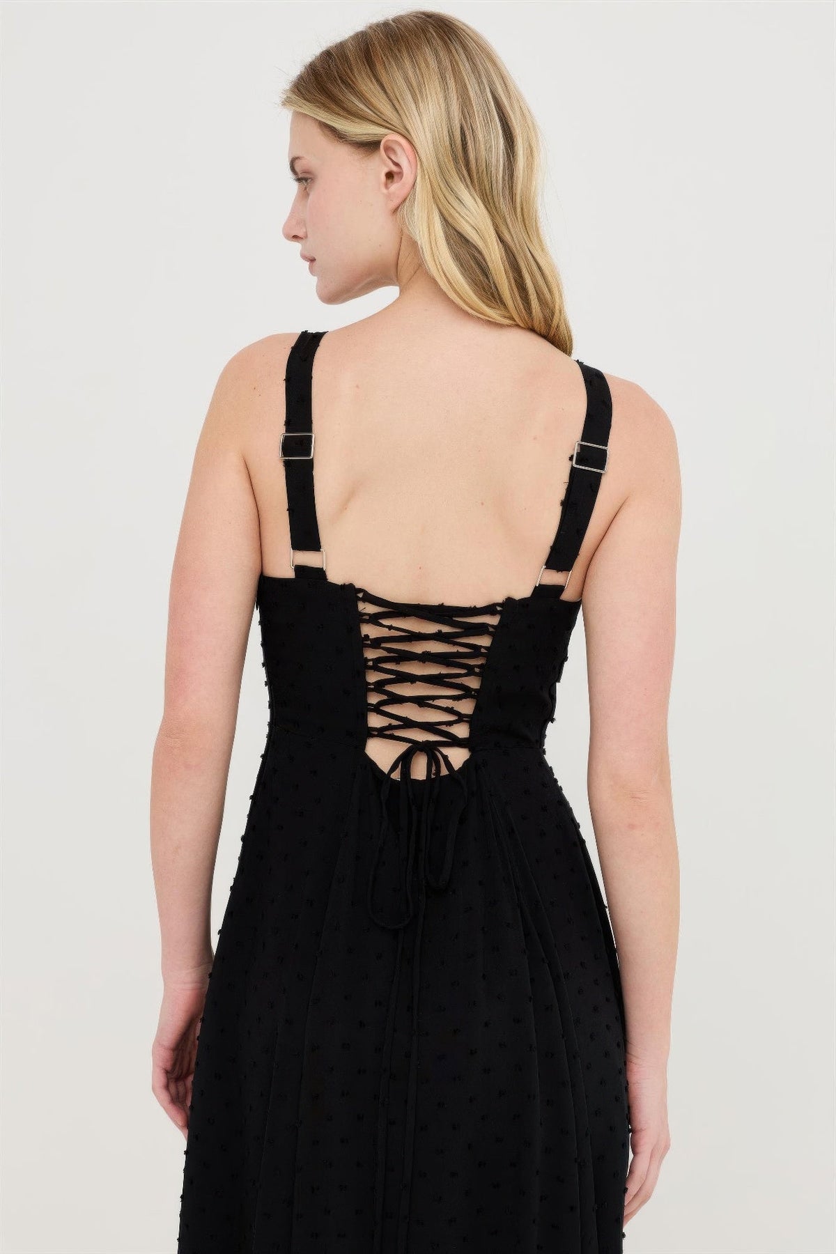 Boned Tie-back Dress