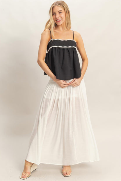 Sleeveless Babydoll Top