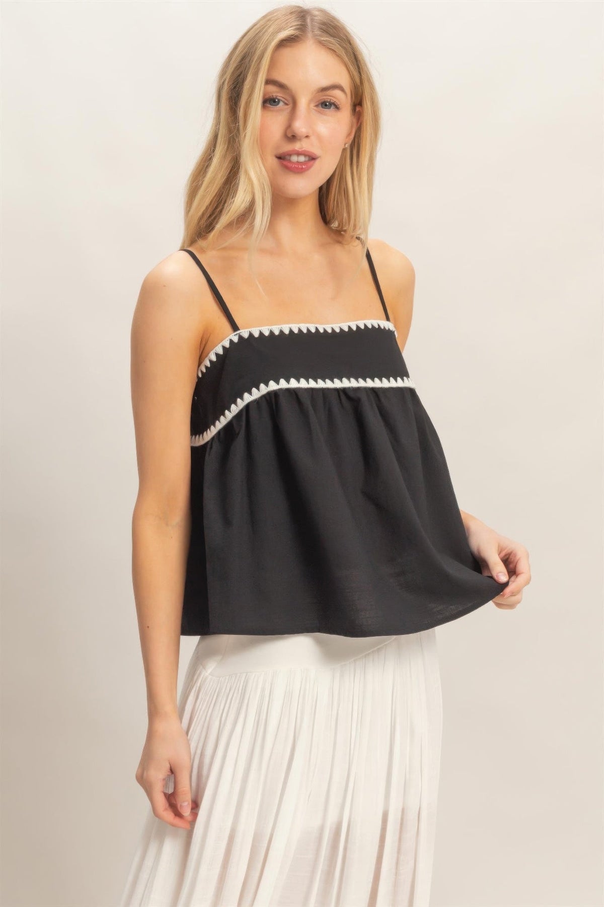 Sleeveless Babydoll Top