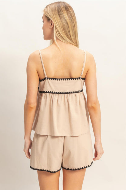 Sleeveless Babydoll Top