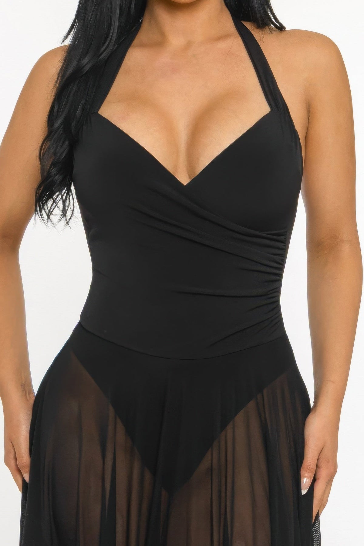 Siren's Veil Halter Dress