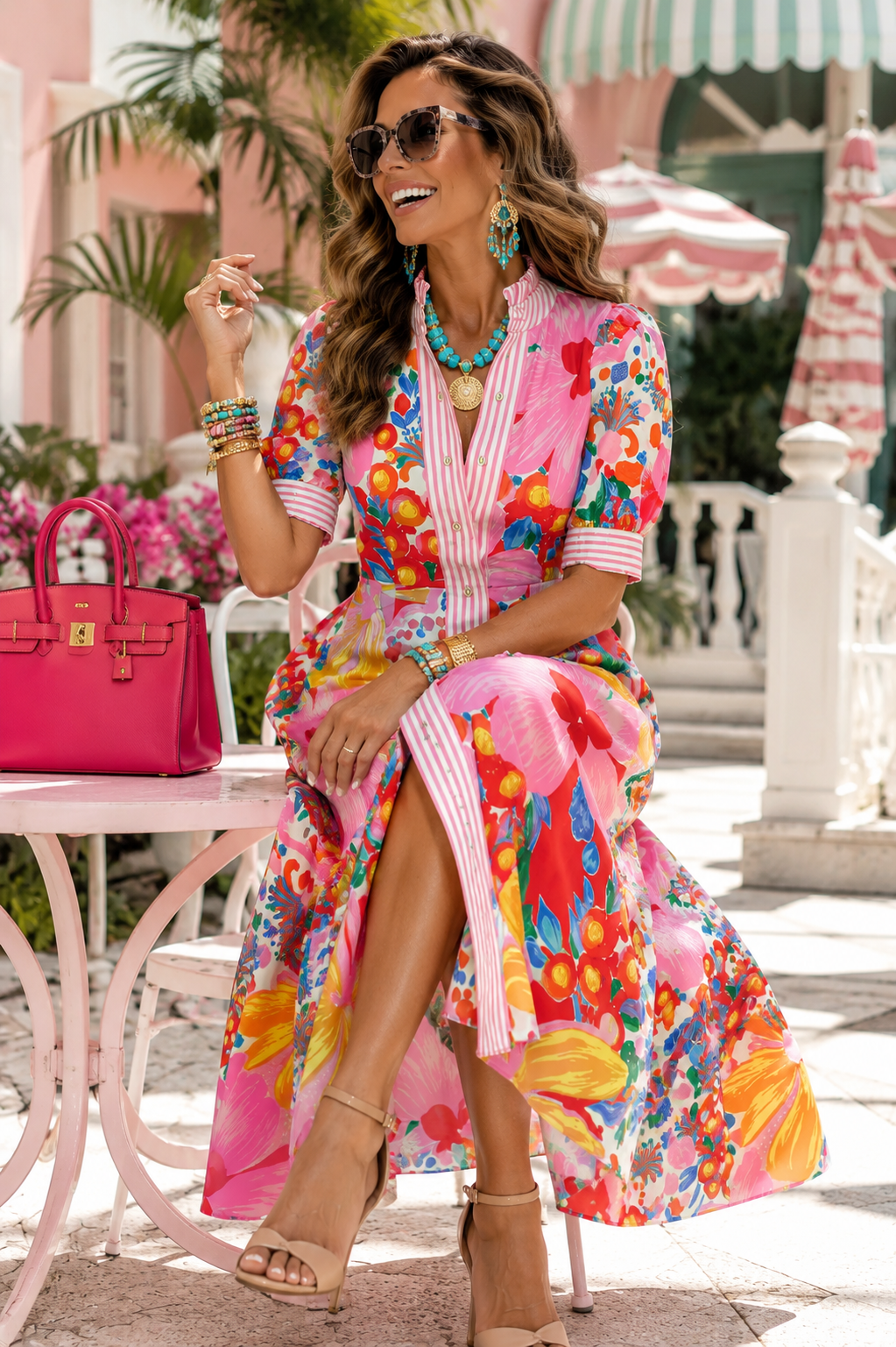 Floral Print Maxi Dress | Colorful Boutique Style