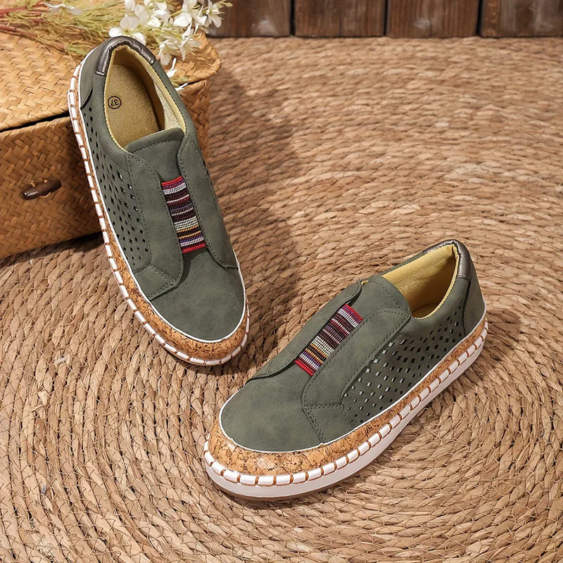 Chloé Montclair Perforated Slip-On Sneakers