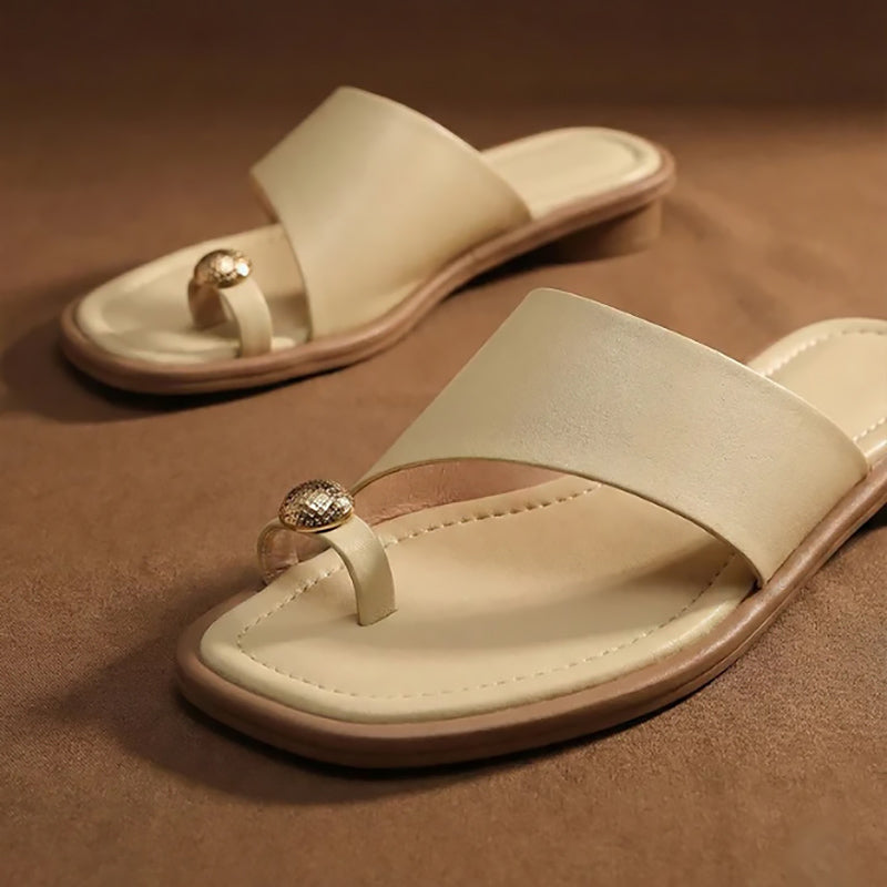 Chloé Montclair Slide Sandals with Toe Ring