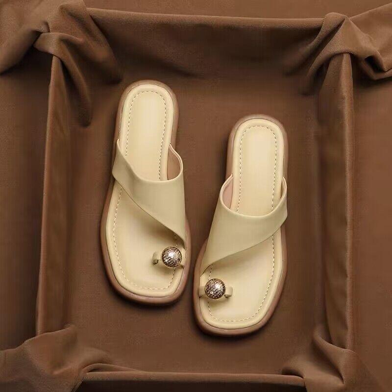 Chloé Montclair Slide Sandals with Toe Ring