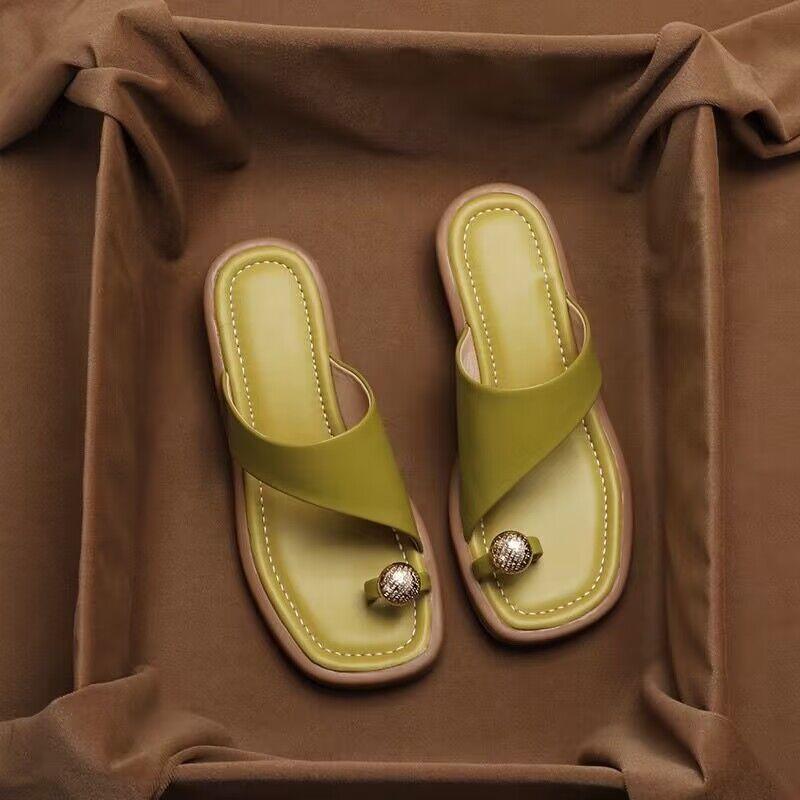 Chloé Montclair Slide Sandals with Toe Ring