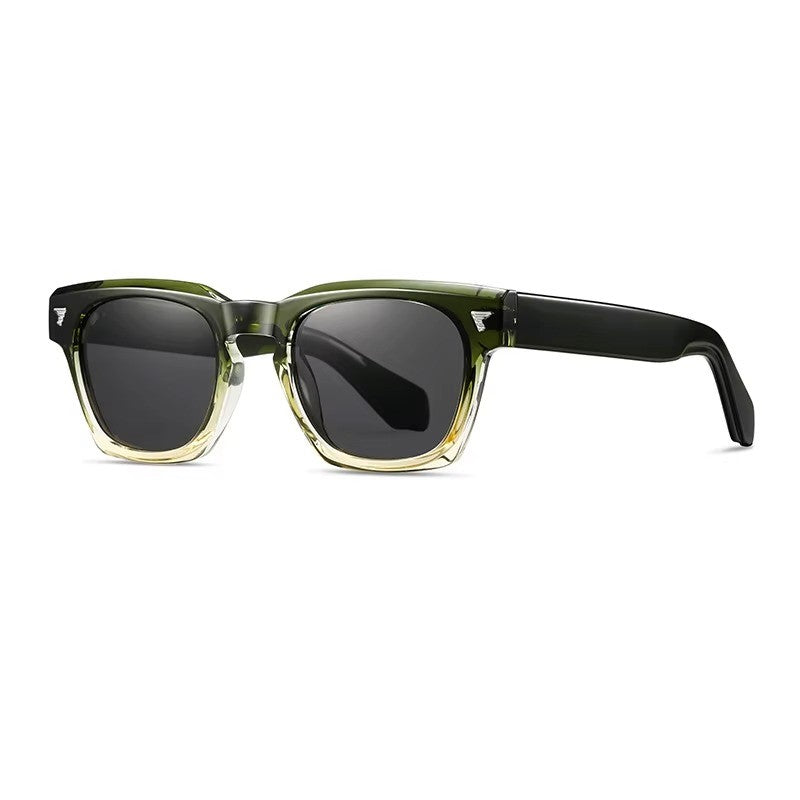 Classic Square Sunglasses with Clear Frame