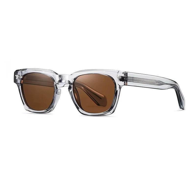 Classic Square Sunglasses with Clear Frame