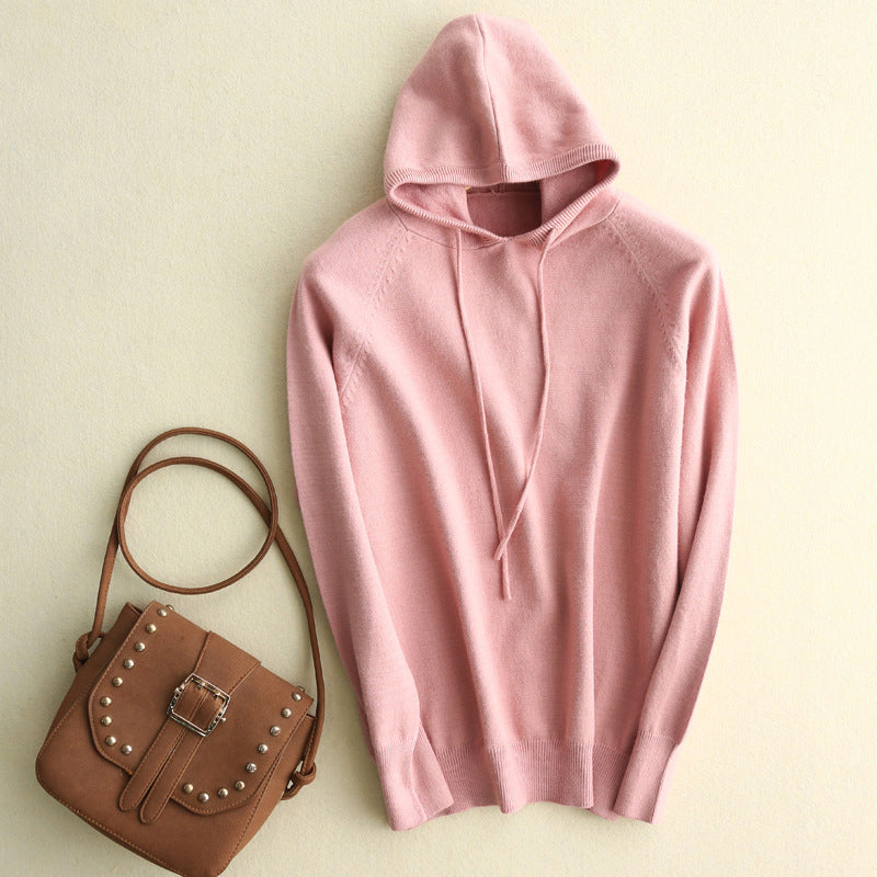 Cozy Lightweight Soft Knit Hoodie