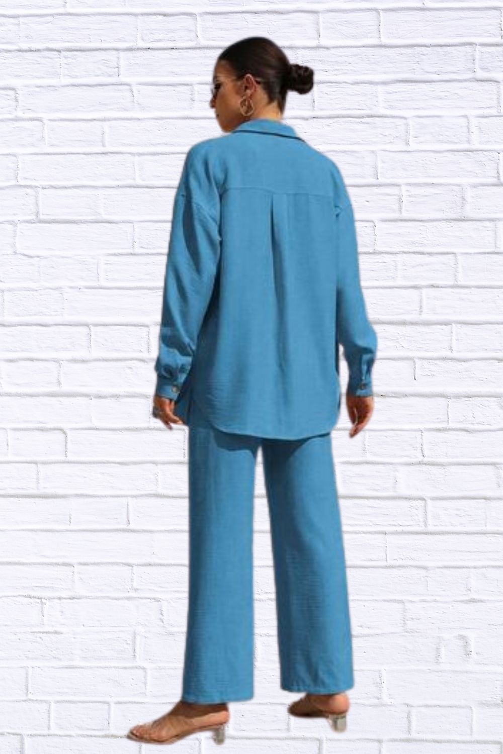 Button Up Shirt & Pants Set | Women’s Matching Outfit