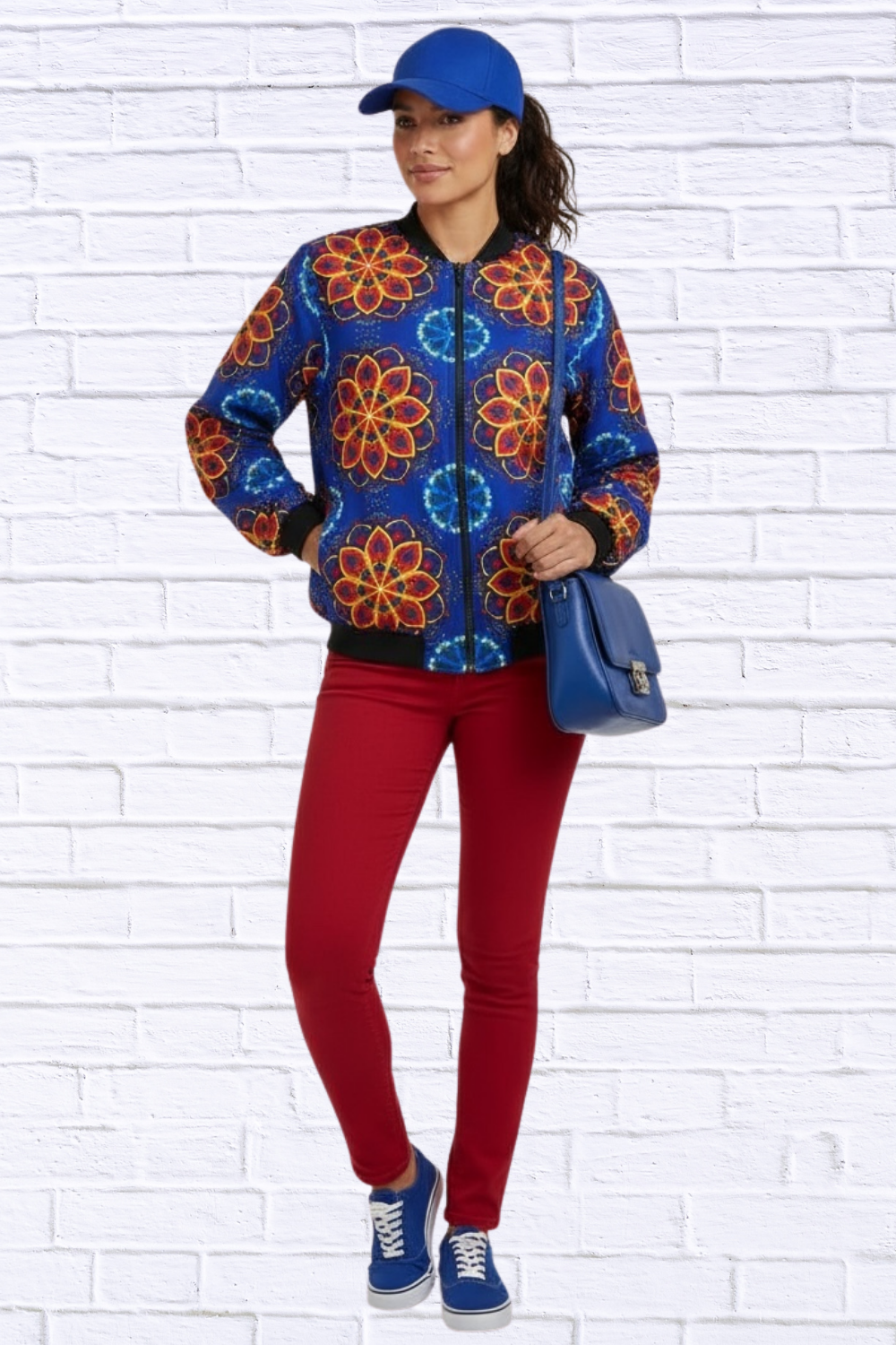 Maddy Traditional Bomber Printed Ethnic Jacket - Bold Prints | Diva USA
