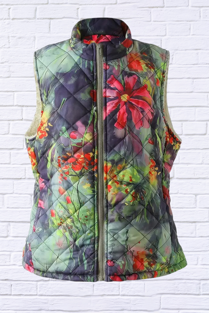 Floral Printed Vest Extra Extra Large