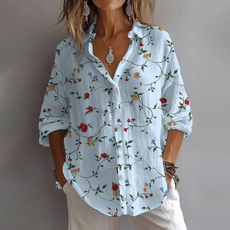 Elise Leroy Floral Button-Down Shirt