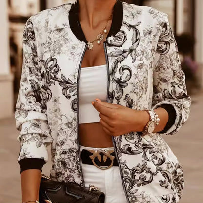Elise Leroy Floral Lightweight Jacket