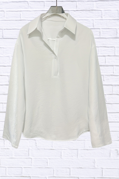 Collared Neck Long Sleeve Shirt