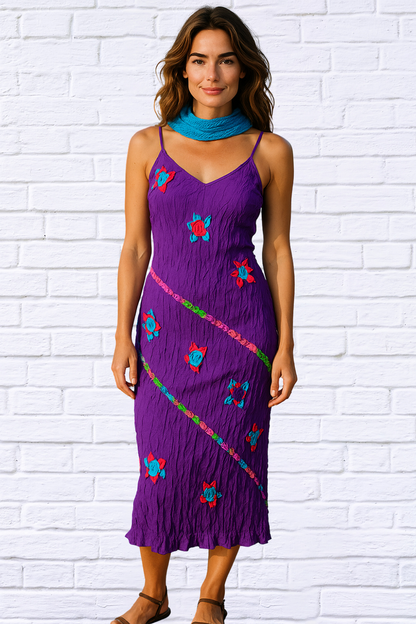 Sibella Crushed Dress Purple