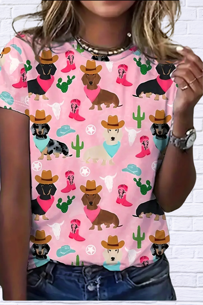 Dashing Cowboy T Shirt Small
