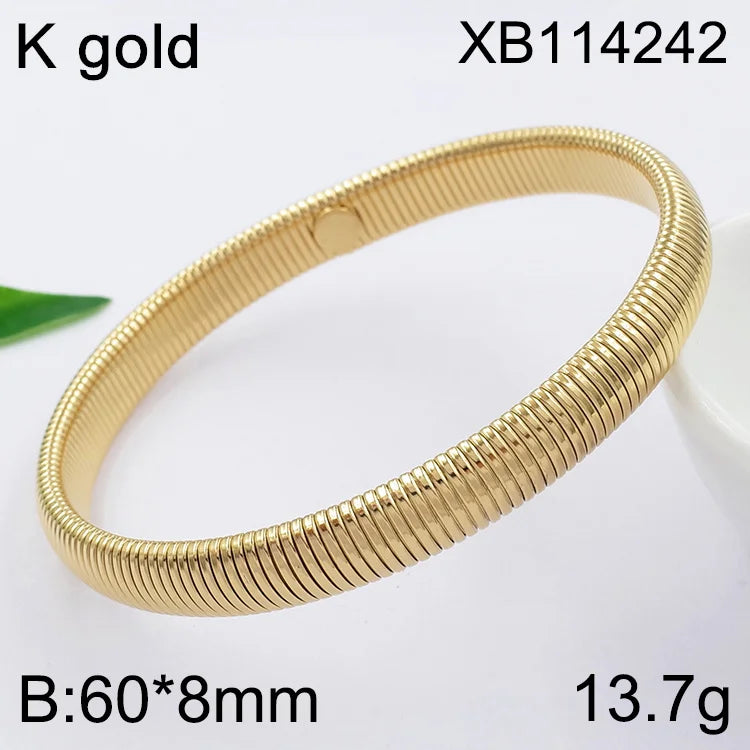 Stretchable 18K Gold Plated Bracelets Jewelry