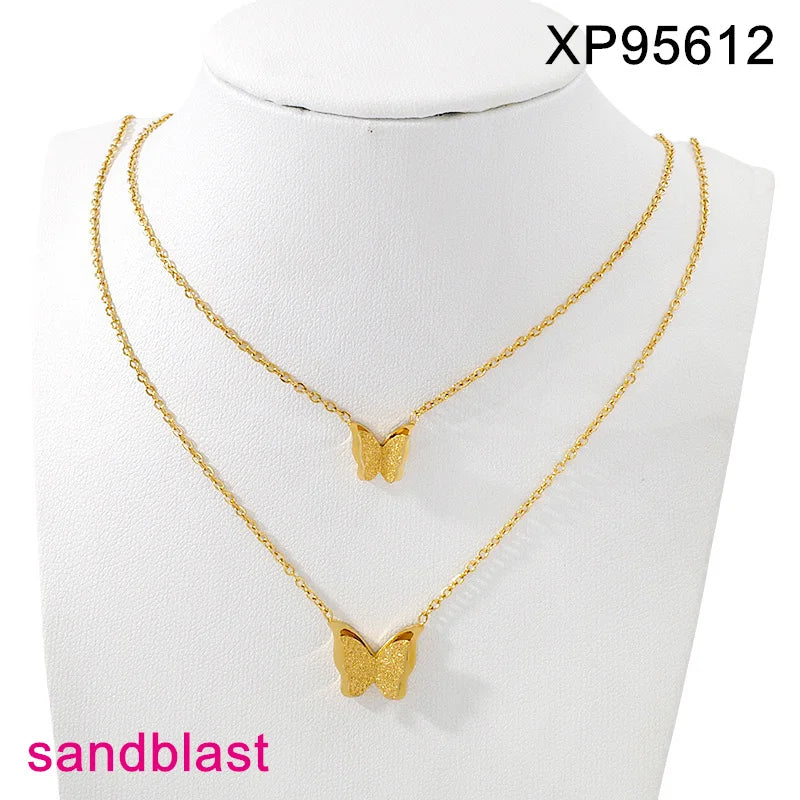 18K Gold Plated Pendant Chain Necklace