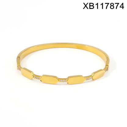 Gold Filled Tarnish Free Zircon Bangle