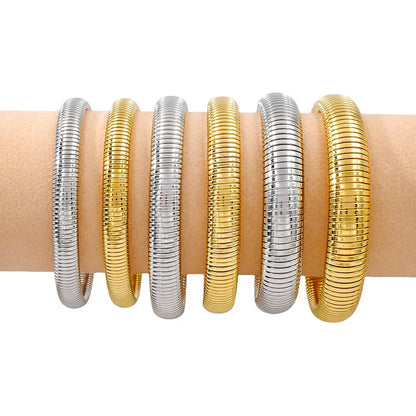 Stretchable 18K Gold Plated Bracelets Jewelry
