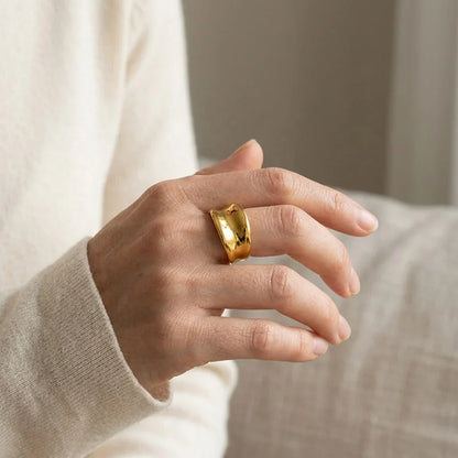 Hypoallergenic Non Tarnish Adjustable Ring
