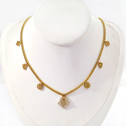 Trendy Elegant 18K Gold Plated Coin Necklace