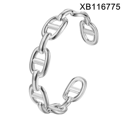 18K Gold Plated Cuff Bangle Bracelet