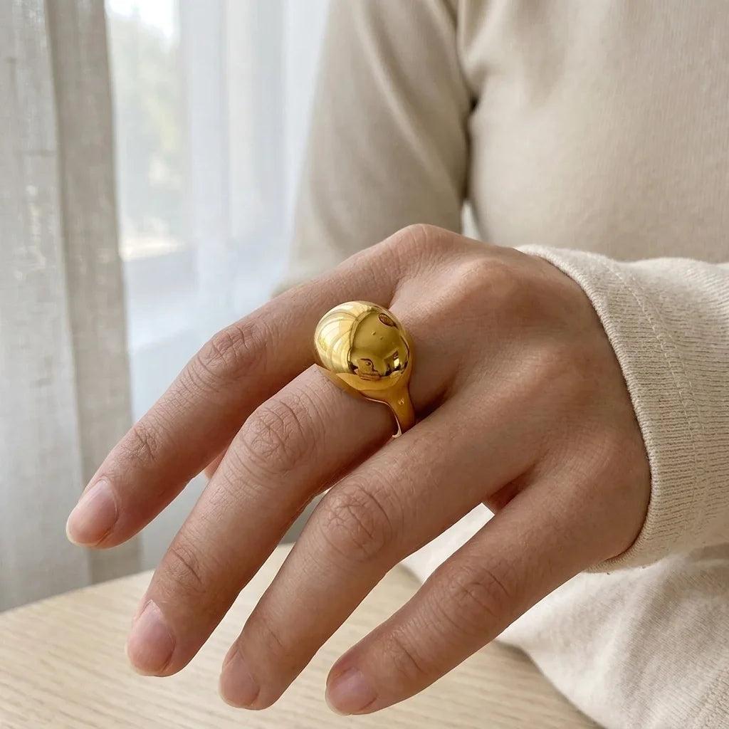 Hypoallergenic Non Tarnish Adjustable Ring