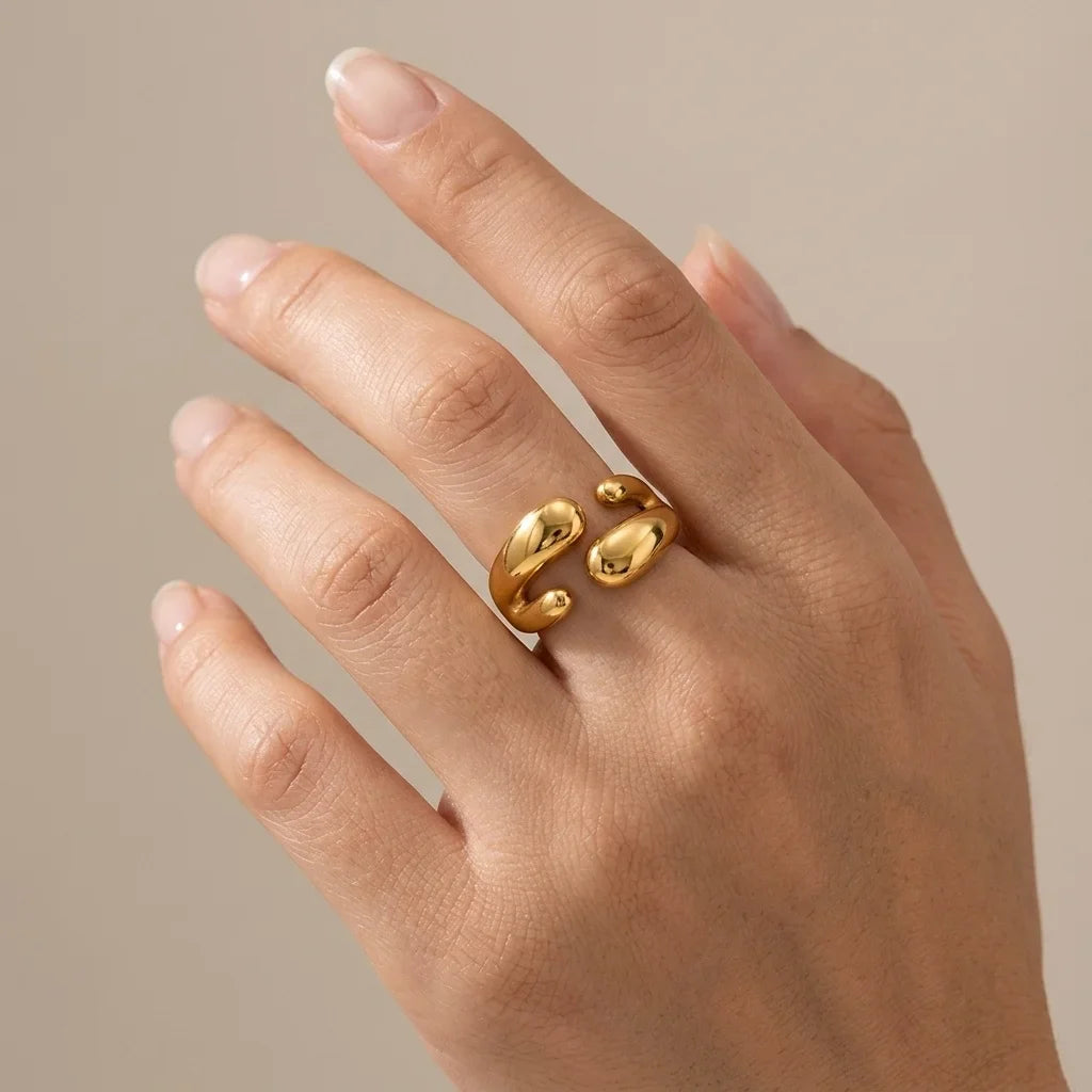 Hypoallergenic Non Tarnish Adjustable Ring