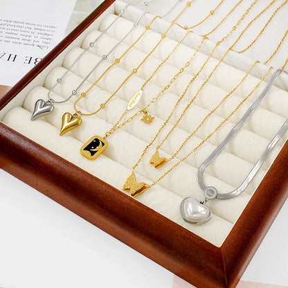 18K Gold Plated Pendant Chain Necklace