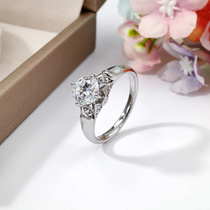 18K PVD Gold Plated 7mm Zircon Luxury Ring