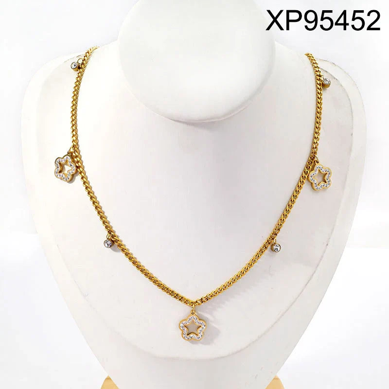 Trendy Elegant 18K Gold Plated Coin Necklace