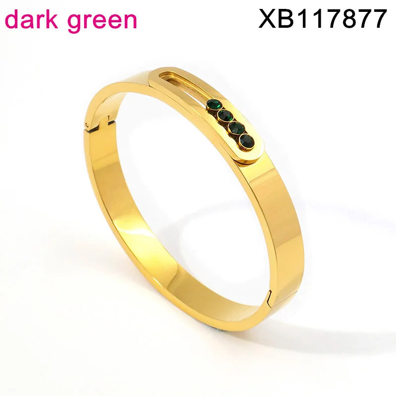 Gold Filled Tarnish Free Zircon Bangle