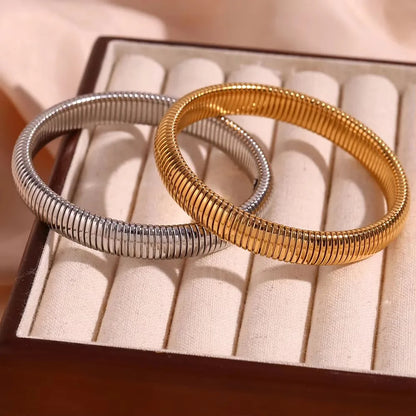 Stretchable 18K Gold Plated Bracelets Jewelry