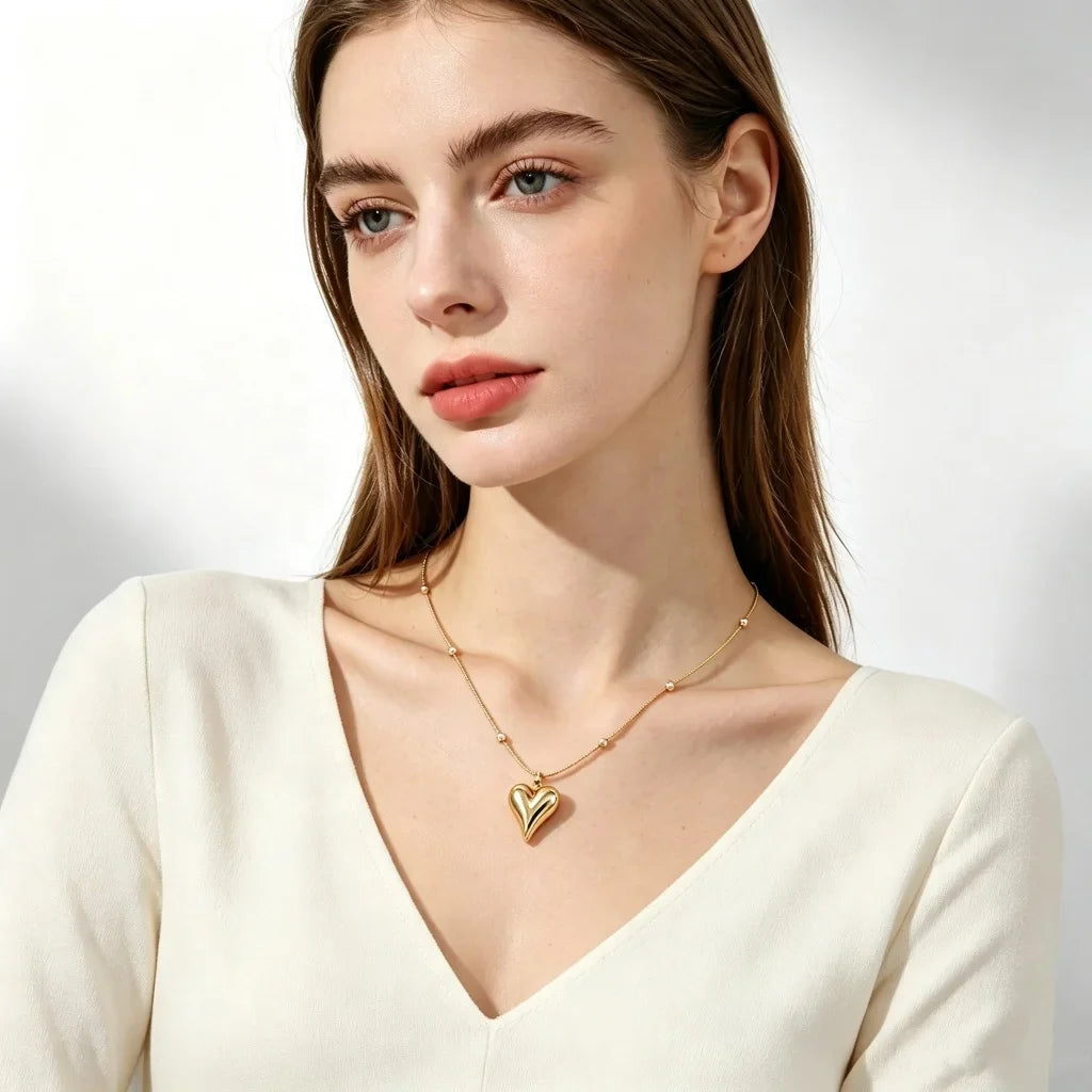 18K Gold Plated Pendant Chain Necklace